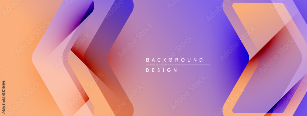 Aufkleber abstract gradients create dynamic layers. soft colors blend, forming modern background design. minim