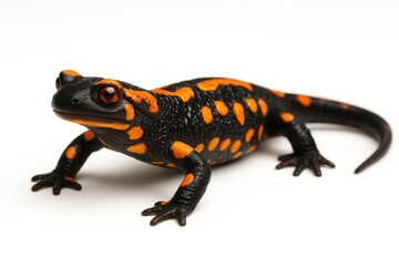 Obraz premium Newt and Salamandridae: The King Salamander and True Salamander Species