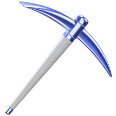 3d icon of a pickaxe