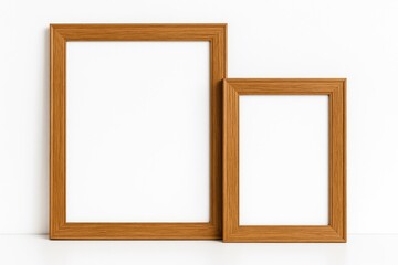 Obraz premium Dual-purpose photo frame with white background and isolated design
