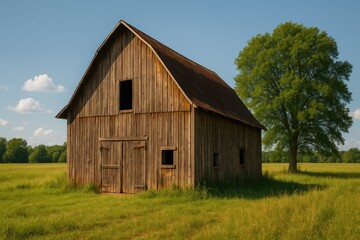 Obraz premium Vintage agricultural shed
