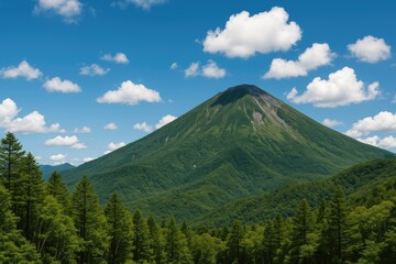 Fototapeta premium Exploring the majestic peaks of Nikko-Shirane