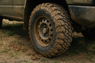 Dirt Accumulation on Vehicle Tire