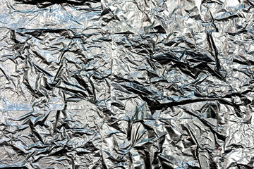 crumpled aluminum foil