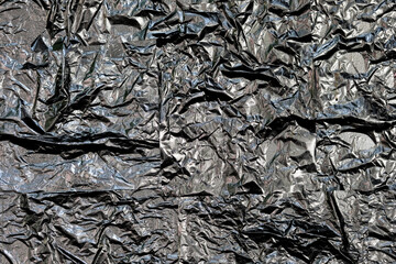 crumpled aluminum foil