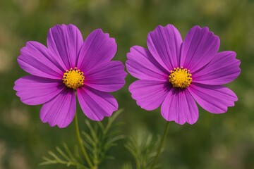 Fototapeta premium Elegant violet blossom showcasing natural beauty