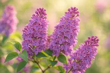Elegant lilac blossoms as stunning wallpaper design