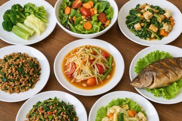 A variety of tasty dishes to enjoy
