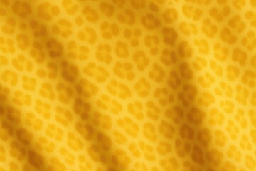 Soft yellow textile featuring subtle animal print motifs, perfect for stylish clothing and home decor projects.