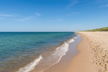 Obraz premium Coastal scene at the shoreline in Europe