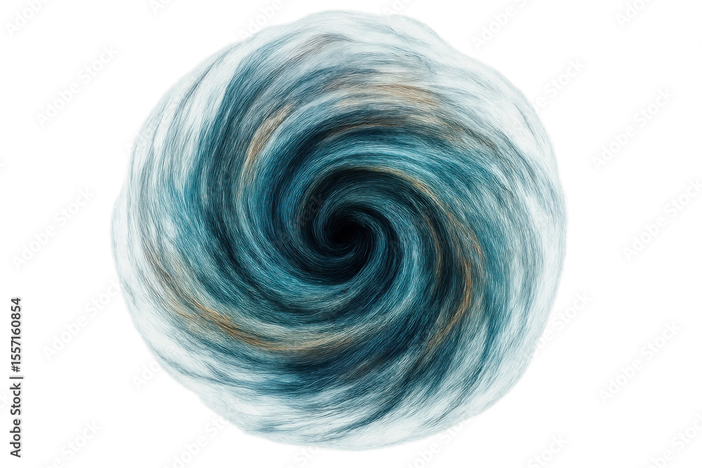 Poster mesmerizing blue-gold vortex spiraling, generating dynamic energy field on transparent luminous back