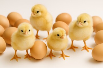 Humorous baby chick and eggs collection