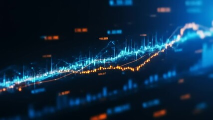 Financial Data Analytics Growth Chart. - Powered by Adobe