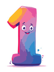 Number One – Cartoon Face