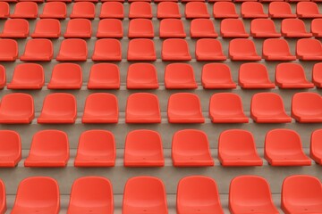 Naklejka premium Main stand seating arrangement