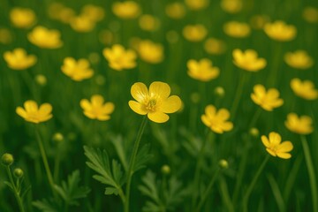 Fototapeta premium Climbing Ranunculus Flower Description