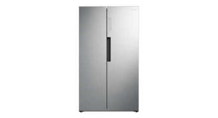 Modern Stainless Steel Side-by-Side Refrigerator


