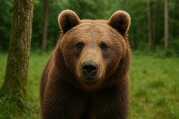 Wild Bear Saved from Human Interference in Sanctuary