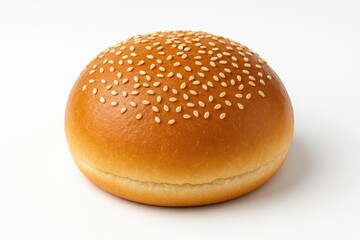 Warm freshly baked burger bun