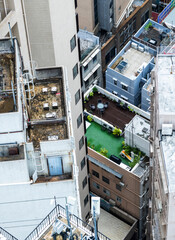 Crowded residential buildings in Hong Kong
