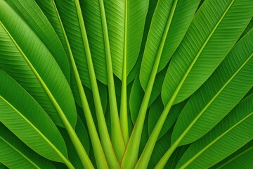 Background featuring Ravenala or traveler palm tree