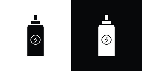 Isotonic icon. Black Silhouette. Graphic illustration.