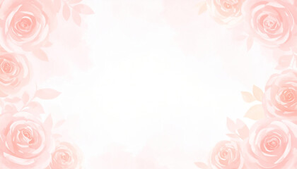 Luxurious wallpaper. Banner with flowers. Watercolor pink, blue, lilac spots on a white background. Shiny flowers and twigs. Copy space for text