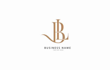 BL, LB, Initial monogram letter alphabet logo