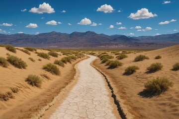 Fototapeta premium Trail through Salt Creek scenic route
