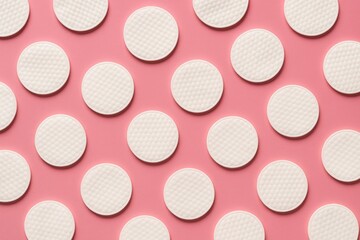 Vibrant backdrop showcasing cleansing cotton pads