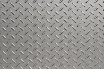 Smooth metal diamond plate for seamless tiling