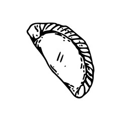 fried dumpling illustration