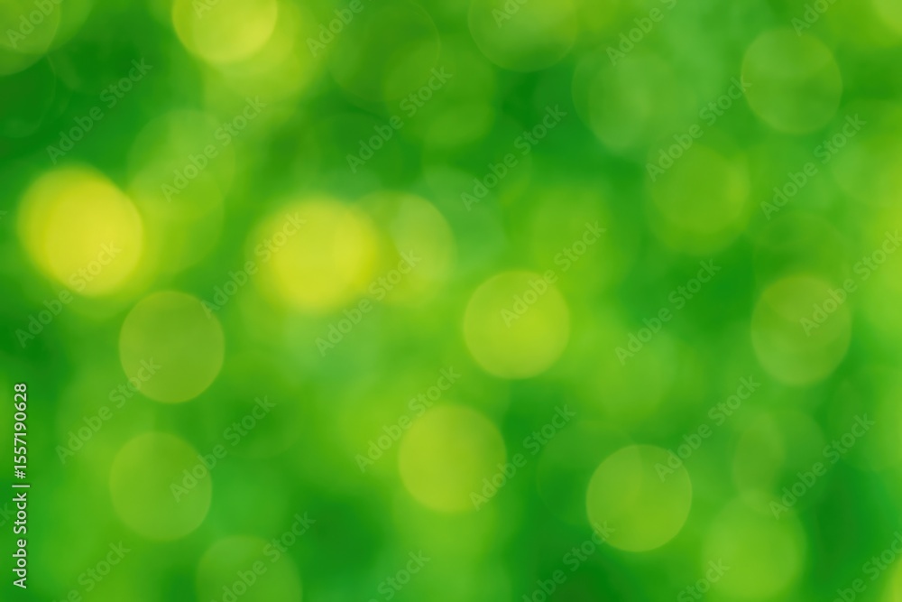 Poster Vibrant light spots creating a colorful backdrop for an abstract scene