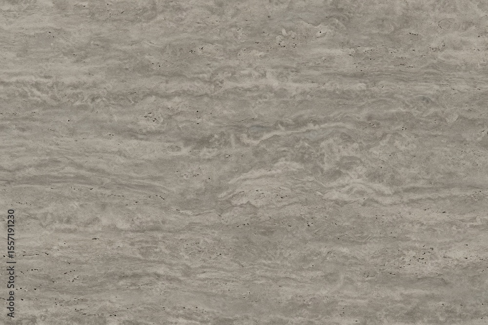 Poster Continuous gray travertine design with a seamless texture