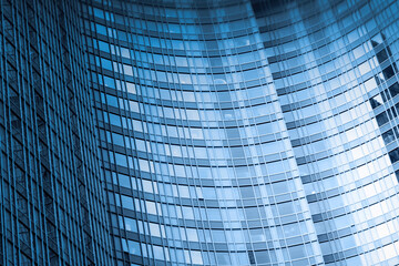 Facade of modern office building