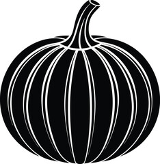 Seasonal Pumpkin Outline Vector for Harvest Theme