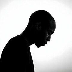 silhouette of a human head looking inward