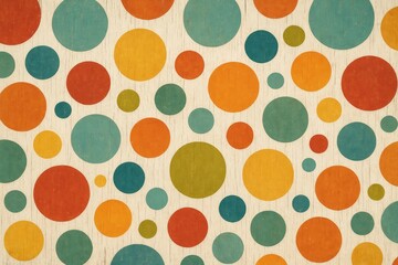 Vibrant circular backdrop with vivid colors