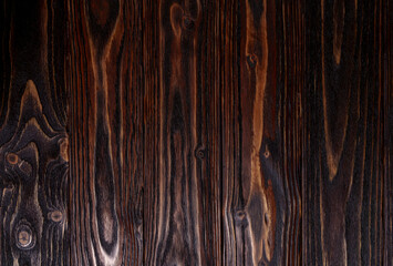  Dark rustic wooden surface with detailed natural grain texture