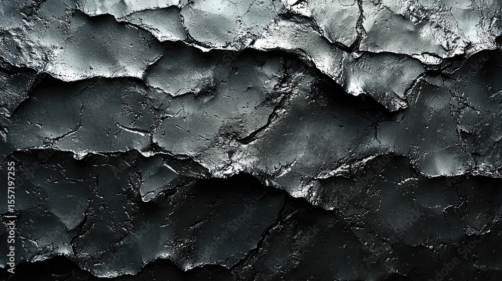 Poster textured surface with deep cracks and layers.