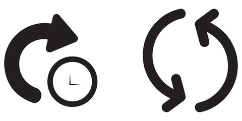Fototapeta premium circle arrow icon set.circular arrow icon, refresh, reload arrow icon symbol sign. Blue Reload vector icon set. repeat vector. restart or reset sign. Repeat cycle symbol