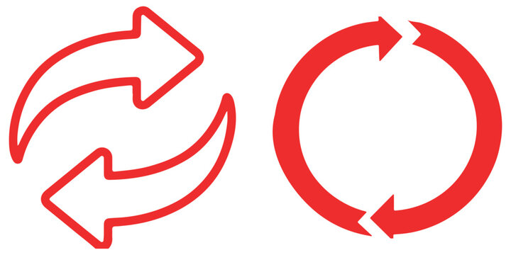 circle arrow icon set.circular arrow icon, refresh, reload arrow icon symbol sign. Blue Reload vector icon set. repeat vector. restart or reset sign. Repeat cycle symbol