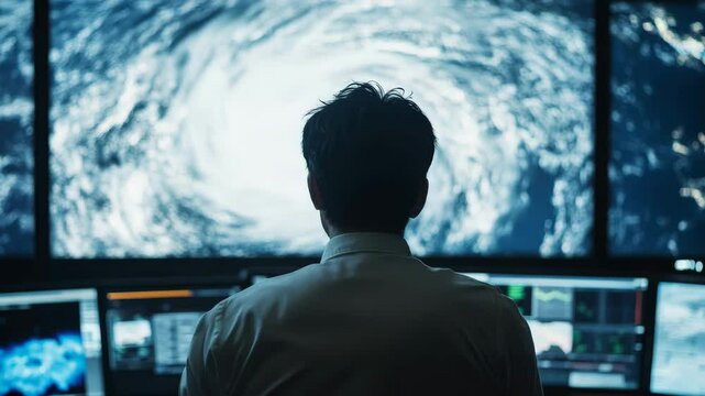 Analyzing cyclone data: intense weather monitoring in control room