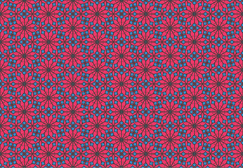 Seamless Luxury Wallpaper Decoration Tile Fashion Fabric Digital Graphic Art Shape Geometric Interior Perspective Template Visual Symmetric Textile Texture Design Cloth Background Endless Pattern.