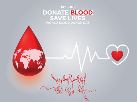 World Blood Donor Day – 14th June
Give blood, give life humanitarian aid, medical treatment, national, blood bag, isolated, volunteer, international, cells, healthy, world blood donor day, template,