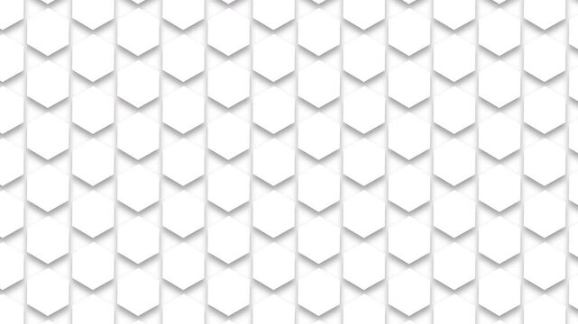 Animated rotating hexagons seamless geometric pattern
