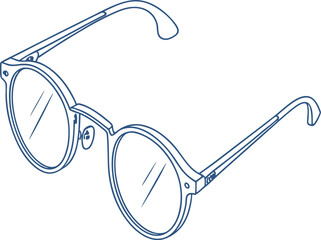 Eyeglasses without background