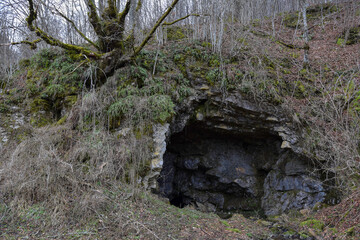 Pogana jama cave entrance at Zumberak mountains, Croatia