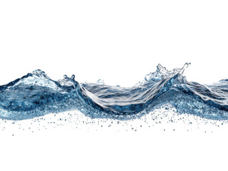 Dynamic water wave cutout with transparent background in png format for visual impact