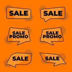 Premium Vector Promo Sale labels tags collection